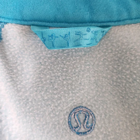Lululemon Athletica Full Zip Jacket in Scuba Blue Size 10 - Picture 13 of 16